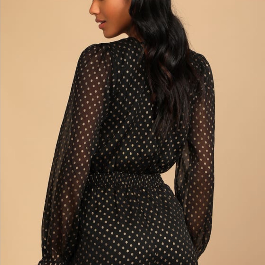 Lulus Black And Gold Romper